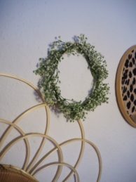 Mysmallhouse.de schleierkraut Kranz binden DIY Kranz bohostyle boho