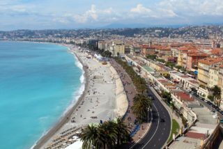 Nizza Strandpomenade mit Meer und Croisette